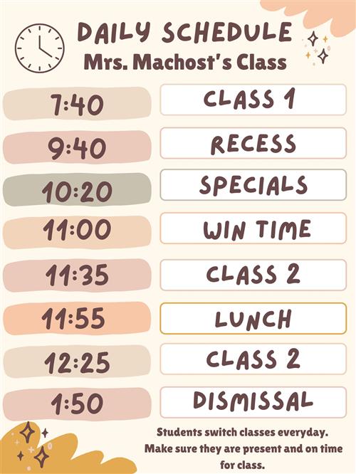 Daily Schedule